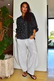 Ole Bubble Cotton Bandana Laurie Blouse Black